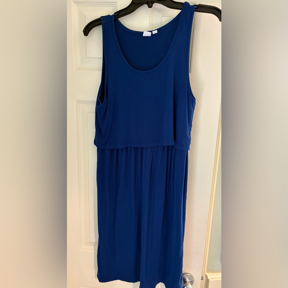 GAP Blue Maternity/Nursing Dress – Size Small